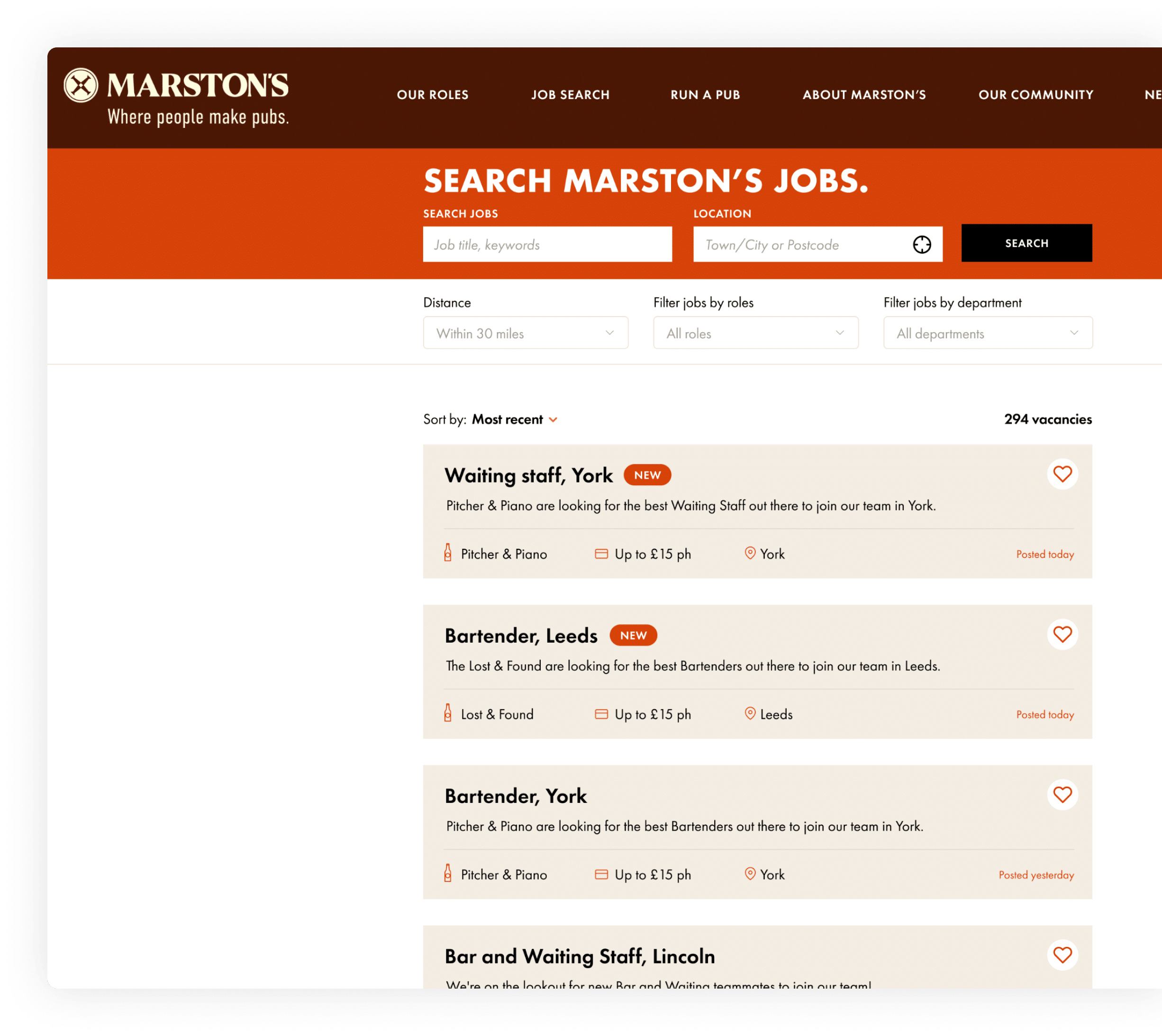 Job list