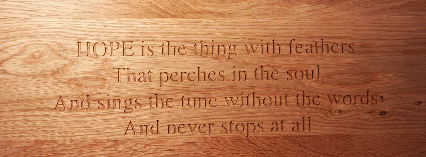 Poem under the lid