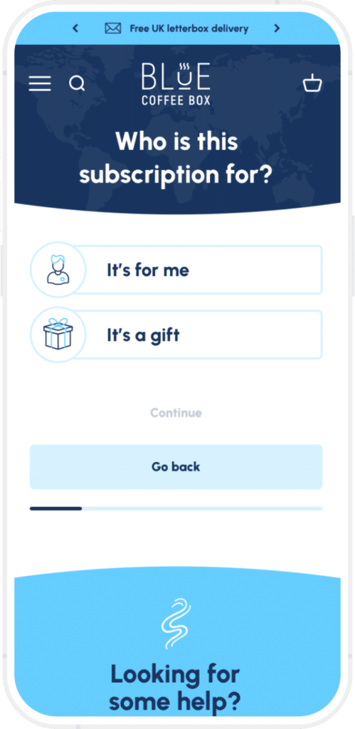 Subscription Mobile Step 1